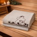 Полотенце для сауны 50×150 см Moomin серое