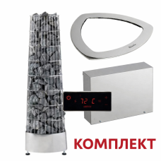 Електрокам’янка Harvia Kivi 7 кВт з пультом керування серії Xafir та монтажним фланцем