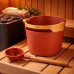 Набор для сауны Harvia Helmi Terracotta — ведро, ковш и песочные часы