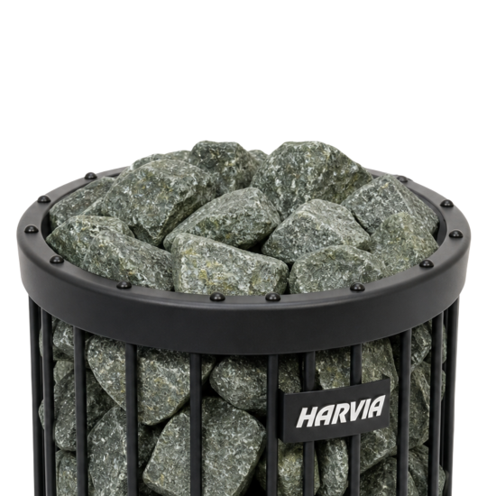 Камни для сауны Black Vulcanite Ø 10-15 см, 20 кг